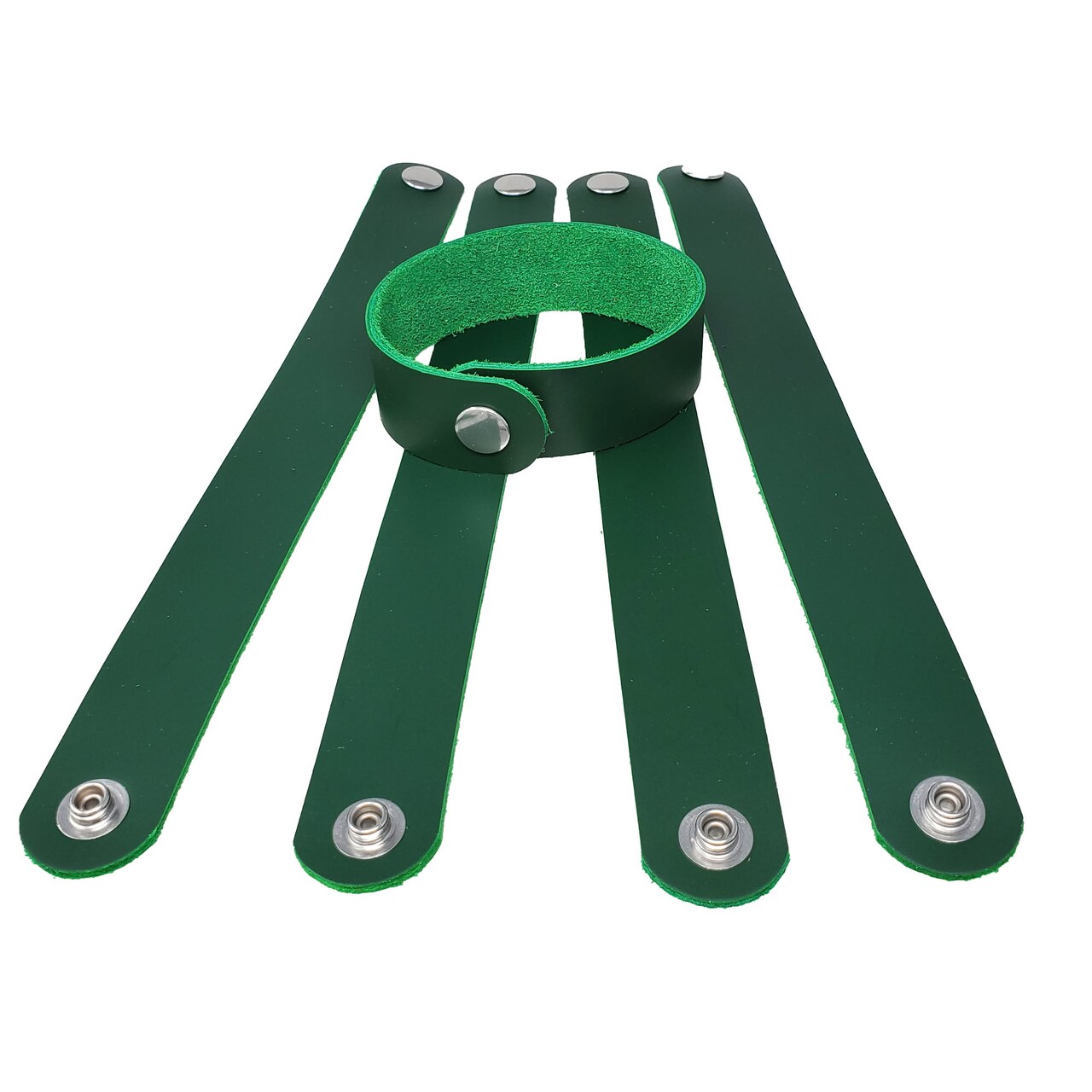 1" Latigo Leather Bracelets – DIY Hot Stamping & Engraving Blanks 6 Packs